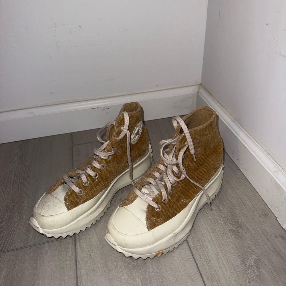 Tan fuzzy platform converse - Picture 3 of 4